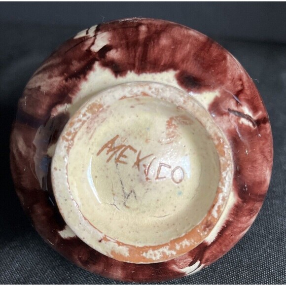 Vintage Mexican Dripware Pottery Sawtooth Miniature Pitcher Oaxaca Mexico - Picture 8 of 11